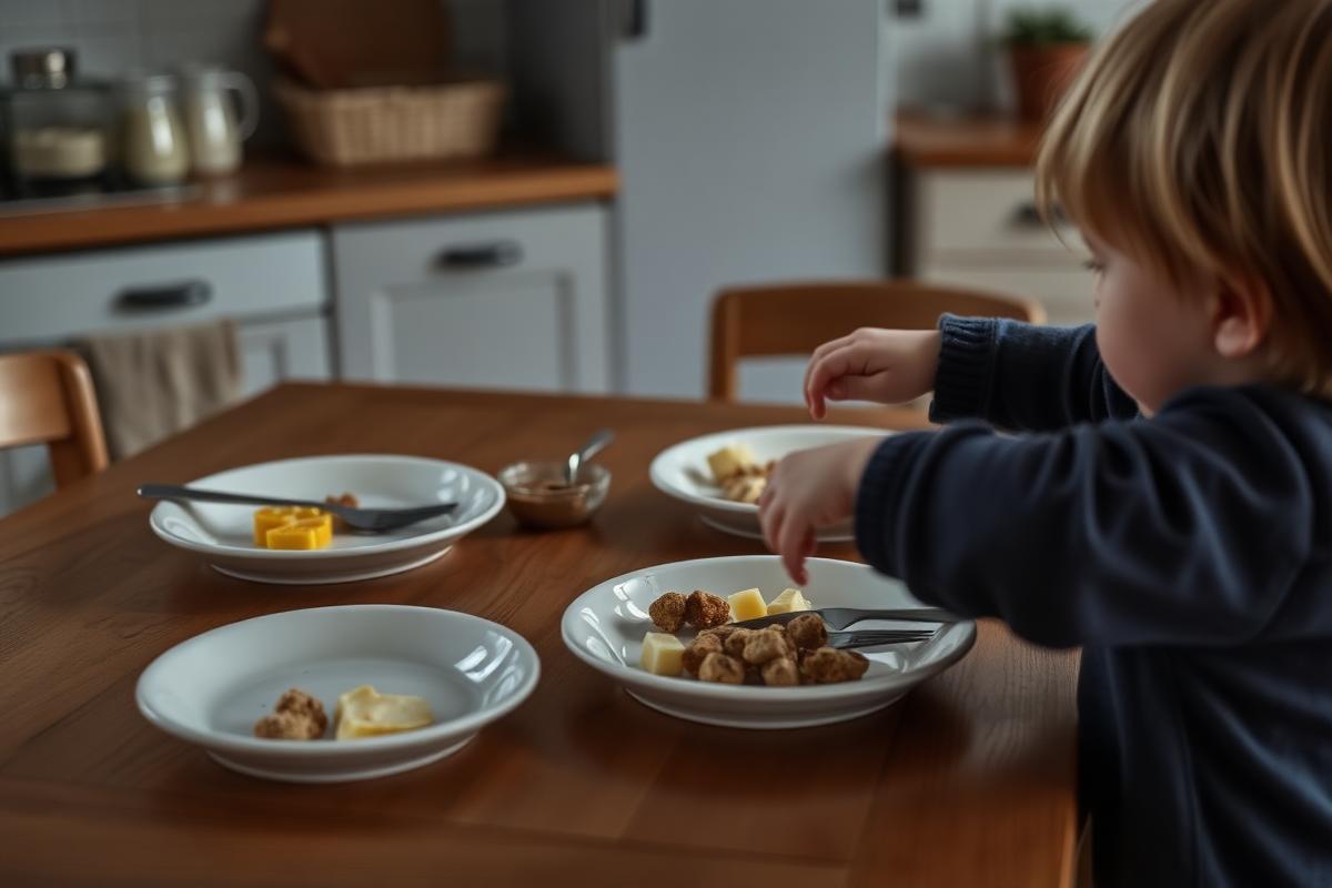 Børnevenlig aftensmad serveret ved køkkenbordet – Fast eftermiddagshjælp: hentning, madpakker og ro i kalenderen